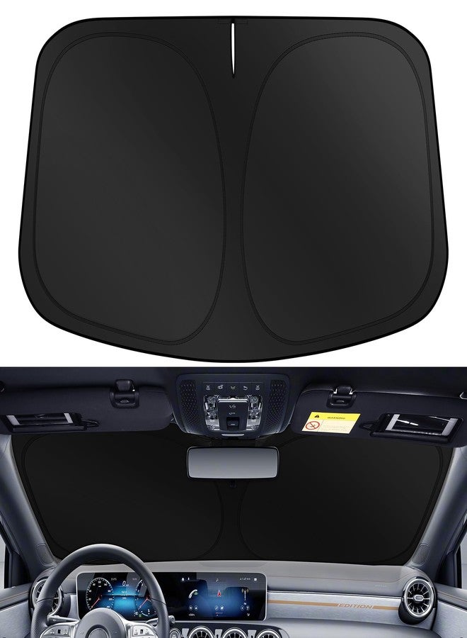 XHRING Windshield Sun Shade Sunshade Compatible with Genesis GV80 2026 2025 2024-2021 Accessories Car Front Window Sun Shield Cover - Image 3